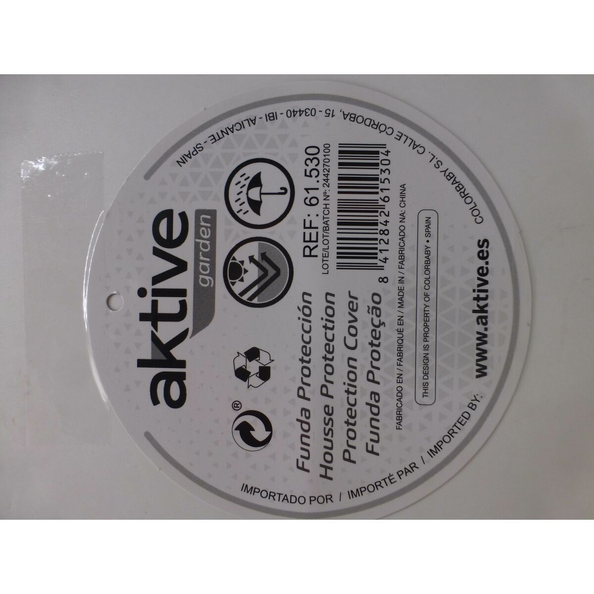 Étui de protection Aktive Ø 150 cm Tables 150 x 60 x 150 cm (6 Unités)