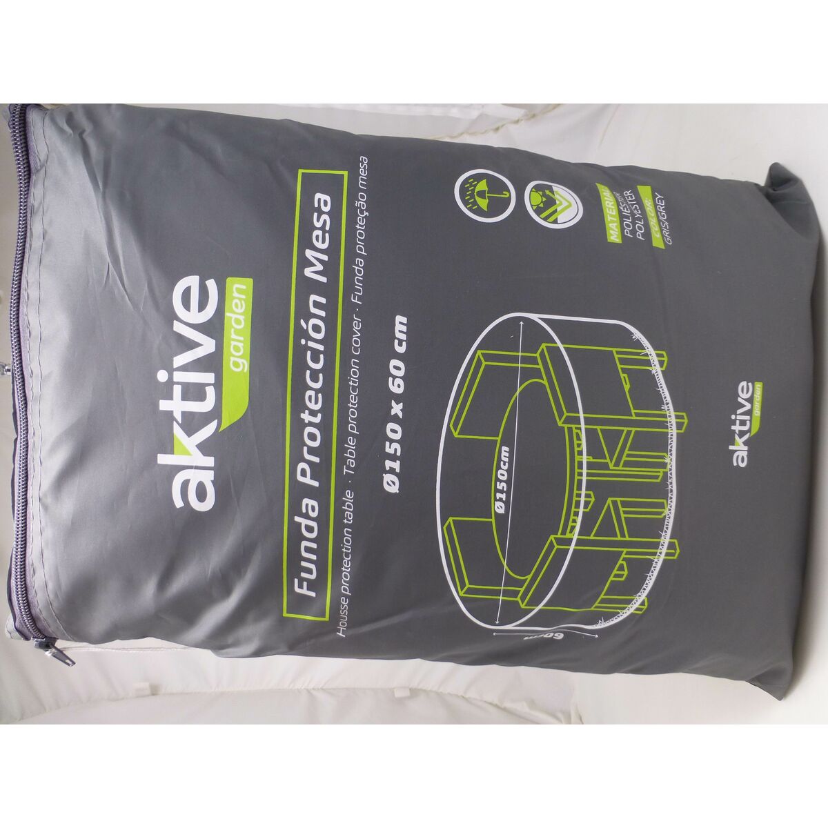 Étui de protection Aktive Ø 150 cm Tables 150 x 60 x 150 cm (6 Unités)