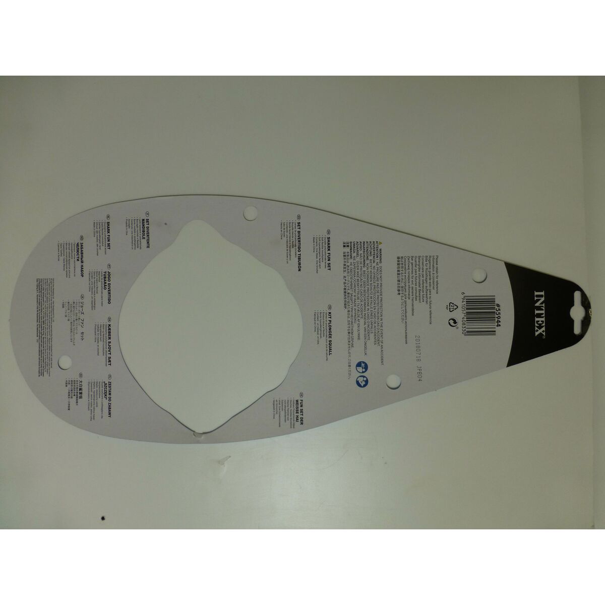 Masque de Plongée avec Tube pour Enfants Intex Requin (6 Unités)