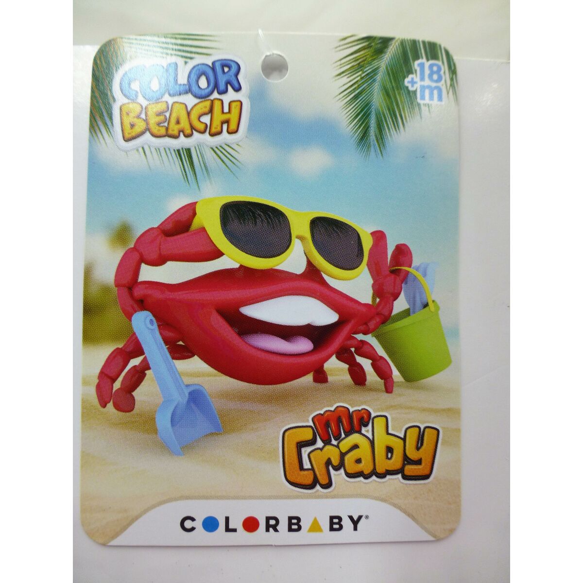 Set de jouets de plage Colorbaby MR CRABY CONSTRUCTION polypropylène (12 Unités)
