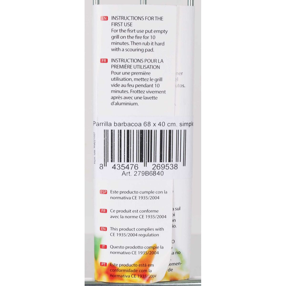 Grill Algon Algon Barbecue 68 x 40 cm (3 Unités)