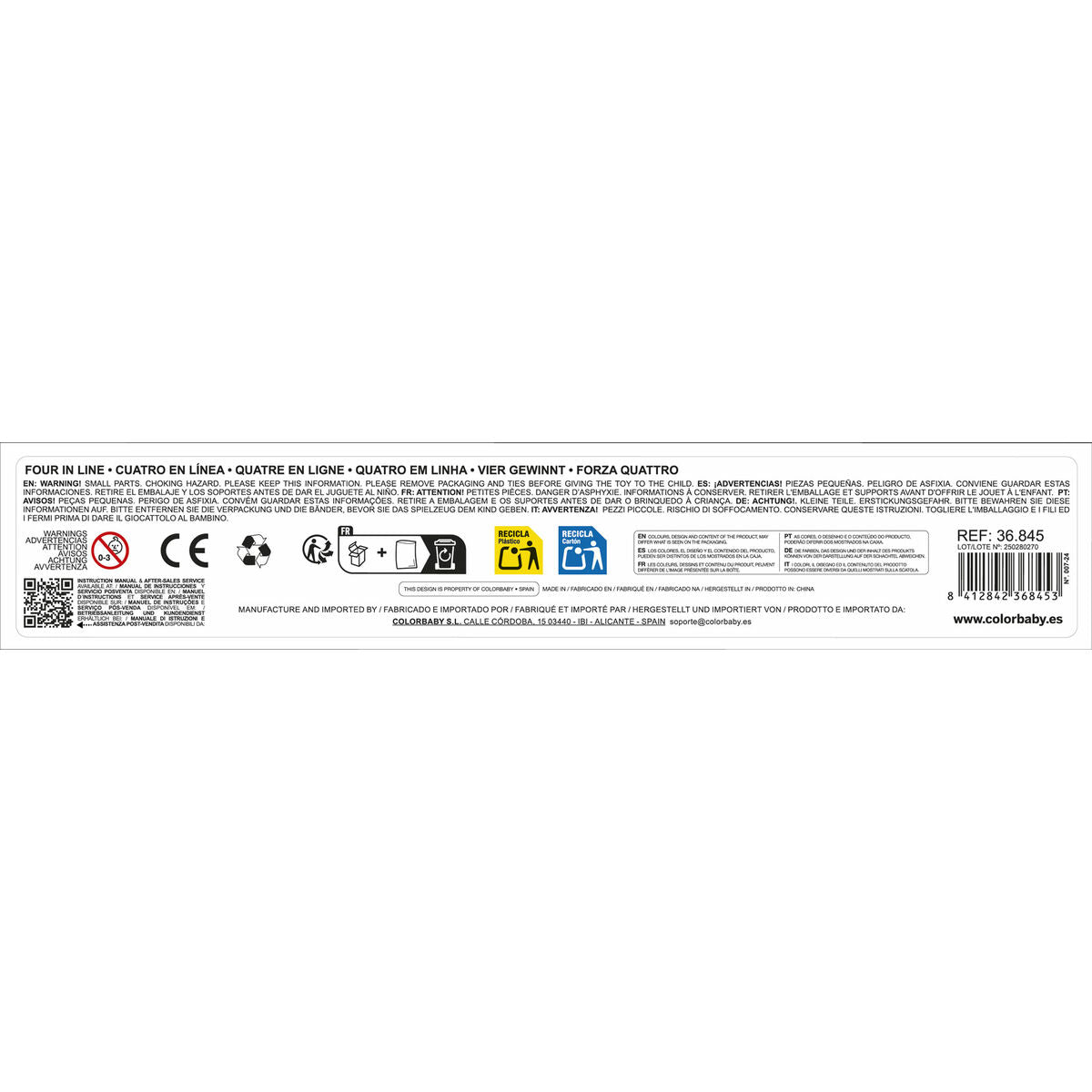 Morpion CB Games 31,5 x 26 x 13 cm (42 Pièces) (6 Unités)