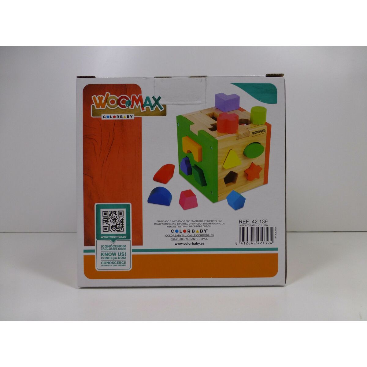 Puzzle enfant en bois Woomax 15 x 15 x 15 cm (6 Unités)