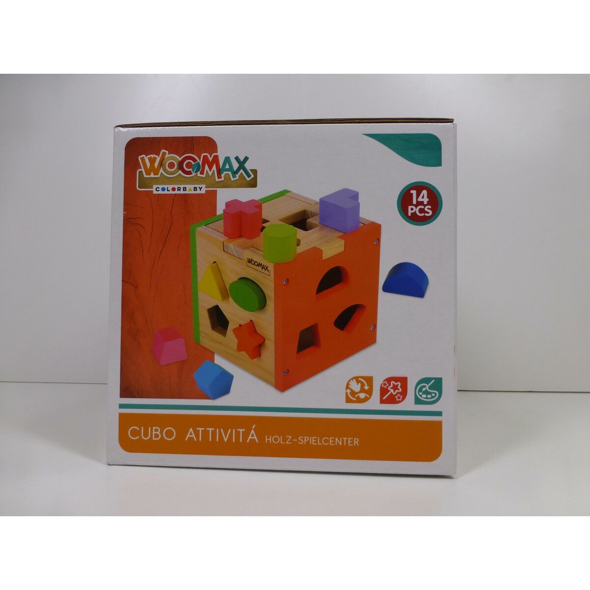 Puzzle enfant en bois Woomax 15 x 15 x 15 cm (6 Unités)