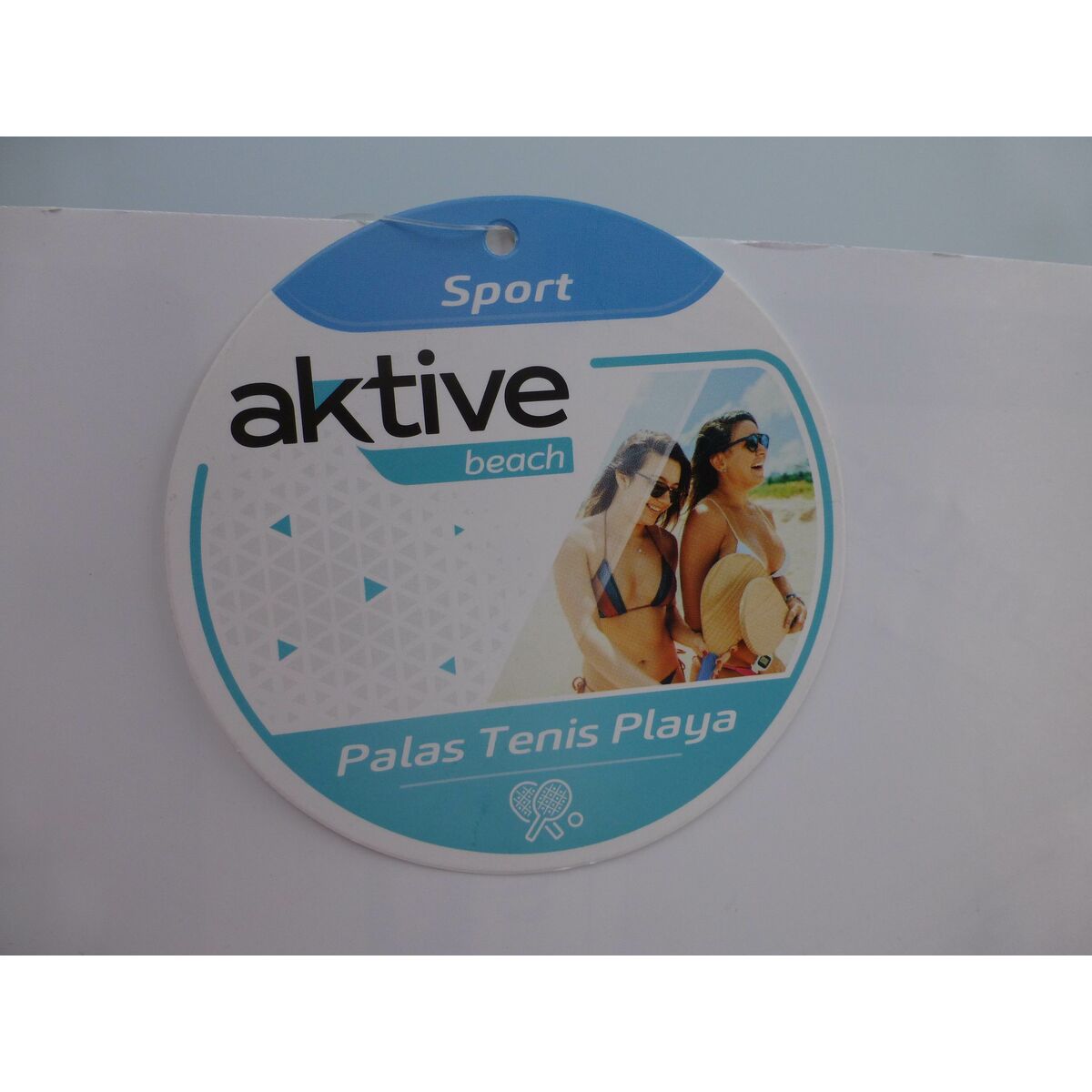 Raquettes de Plage avec Balle Aktive Neon Bois 20 x 40 cm (12 Unités)