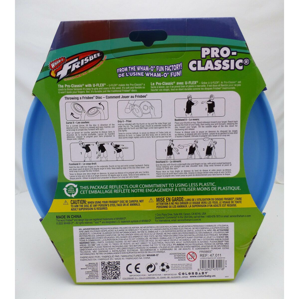 Frisbee Wham-O Pro-Classic Ø 25 cm Flexible 6 Unités