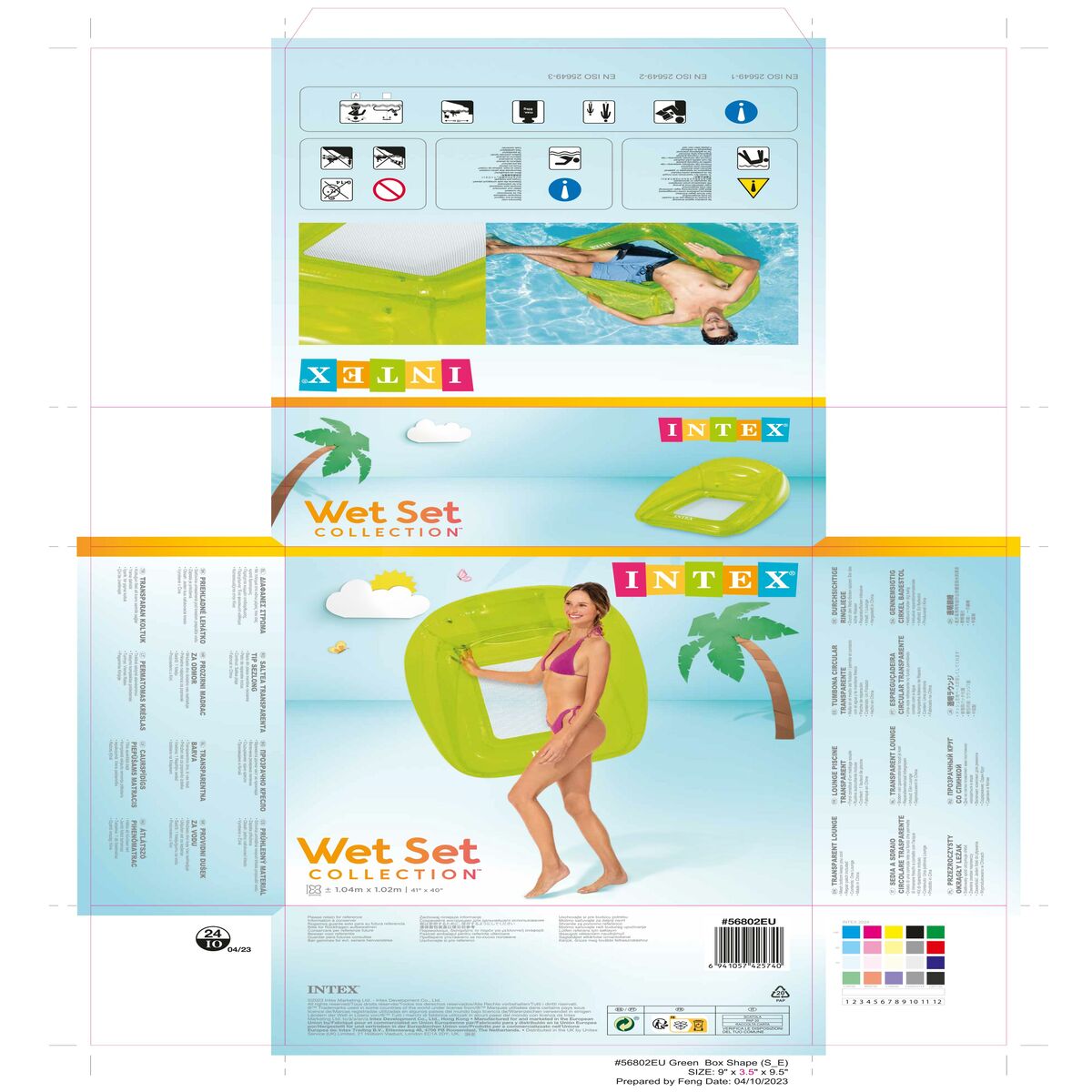 Matelas Gonflable Intex Lounge (6 Unités)