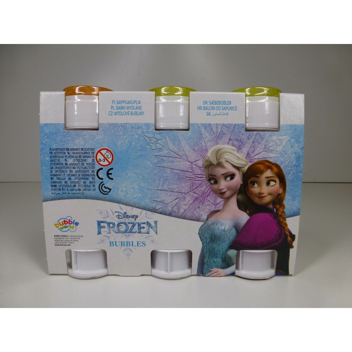 Set de souffleurs de bulles Frozen 3 Pièces 60 ml (24 Unités)