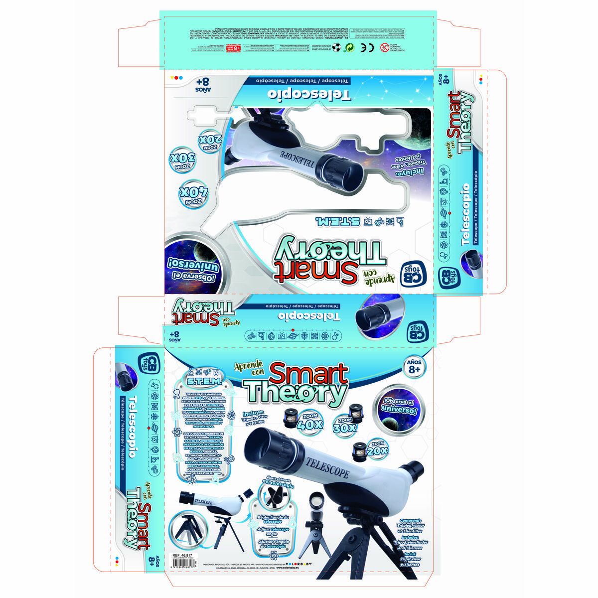 Télescope pour enfants Colorbaby Smart Theory 6 Unités