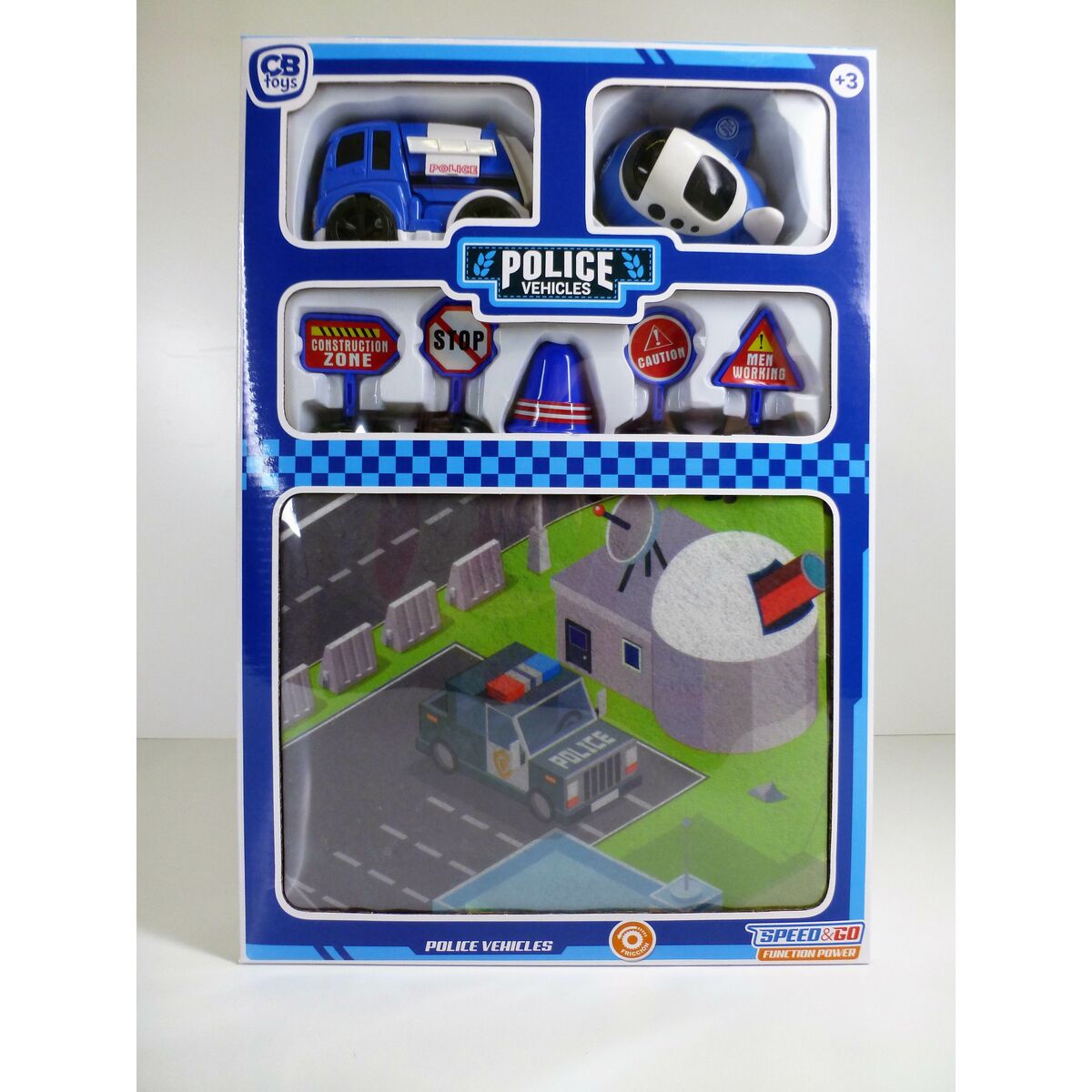 Tapis de jeu Speed & Go Accessoires Voitures Route Tissu Plastique (6 Unités)