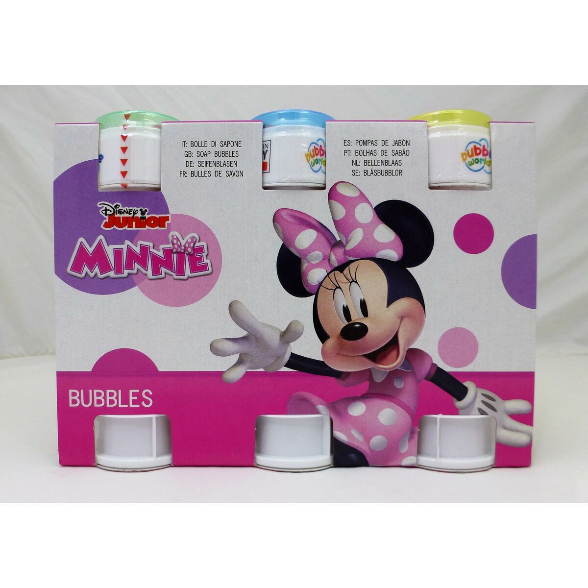 Jeu de Bulles de Savon Minnie Mouse 3,8 x 11,5 x 3,8 cm (24 Unités)