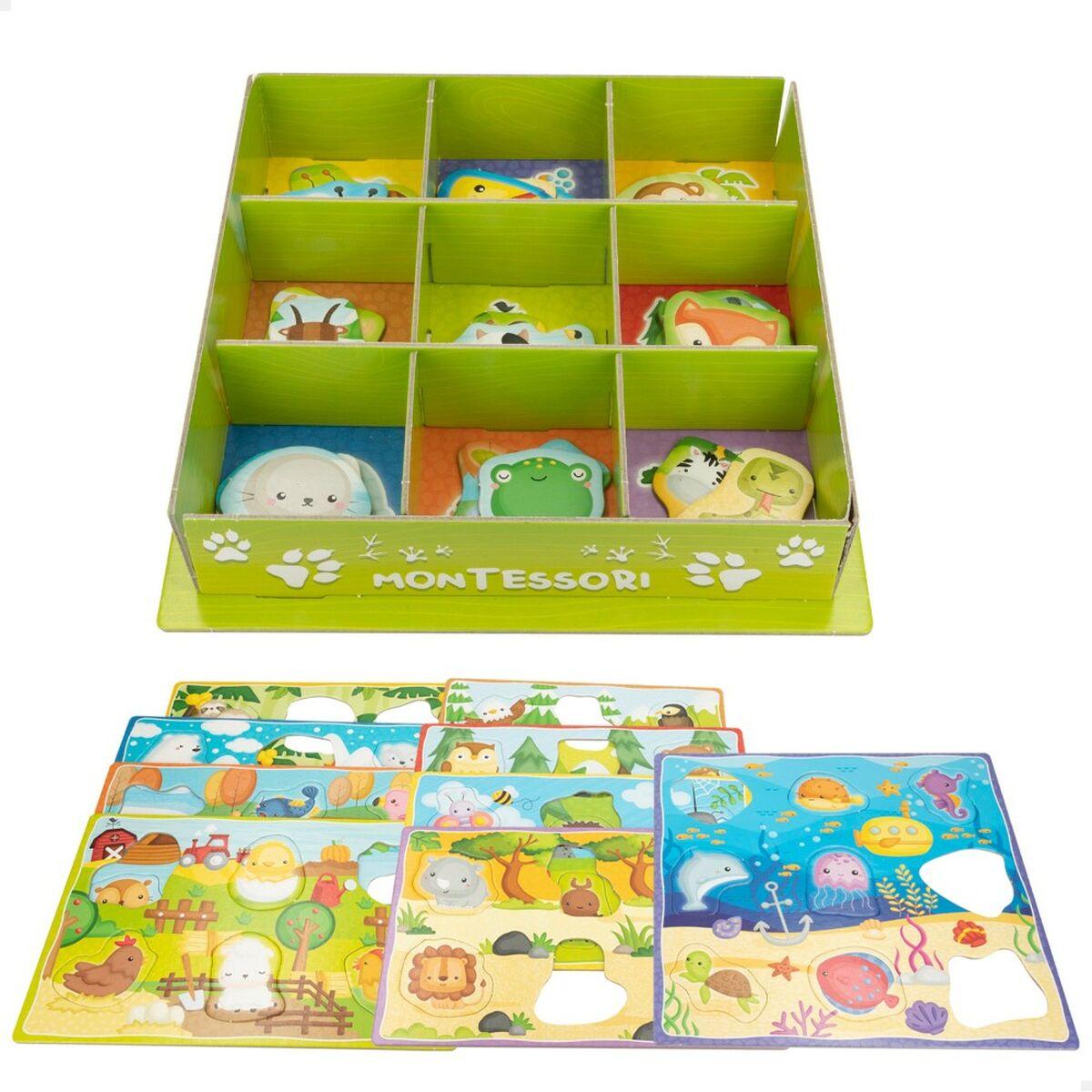 Jouet Educatif Lisciani Giochi 26 x 6 x 26 cm animaux Méthode Montessori 67 Pièces (6 Unités)