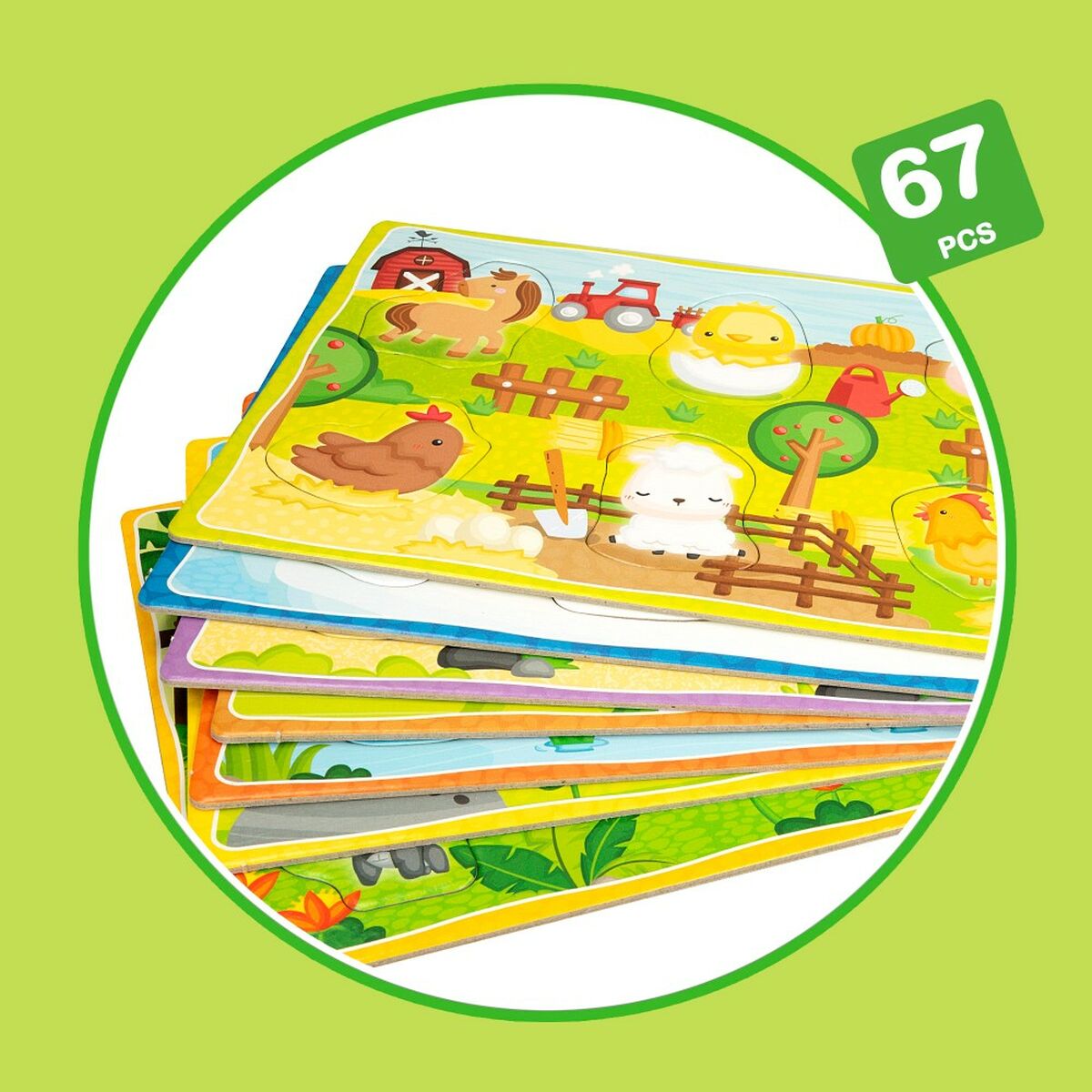 Jouet Educatif Lisciani Giochi 26 x 6 x 26 cm animaux Méthode Montessori 67 Pièces (6 Unités)