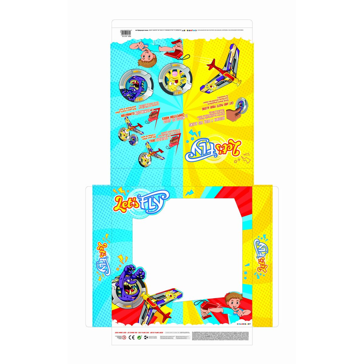 Avion Colorbaby Let's Fly Lanceur 14,5 x 3,5 x 25 cm (6 Unités)