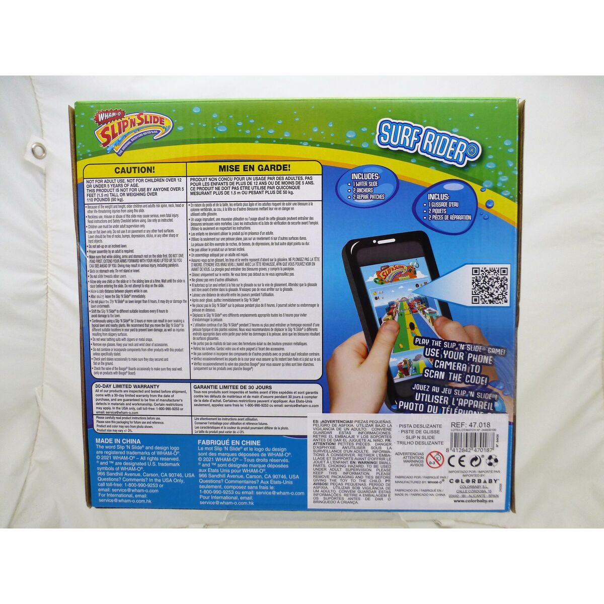 Toboggan d'eau Wham-O 70 x 12 x 450 cm 6 Unités