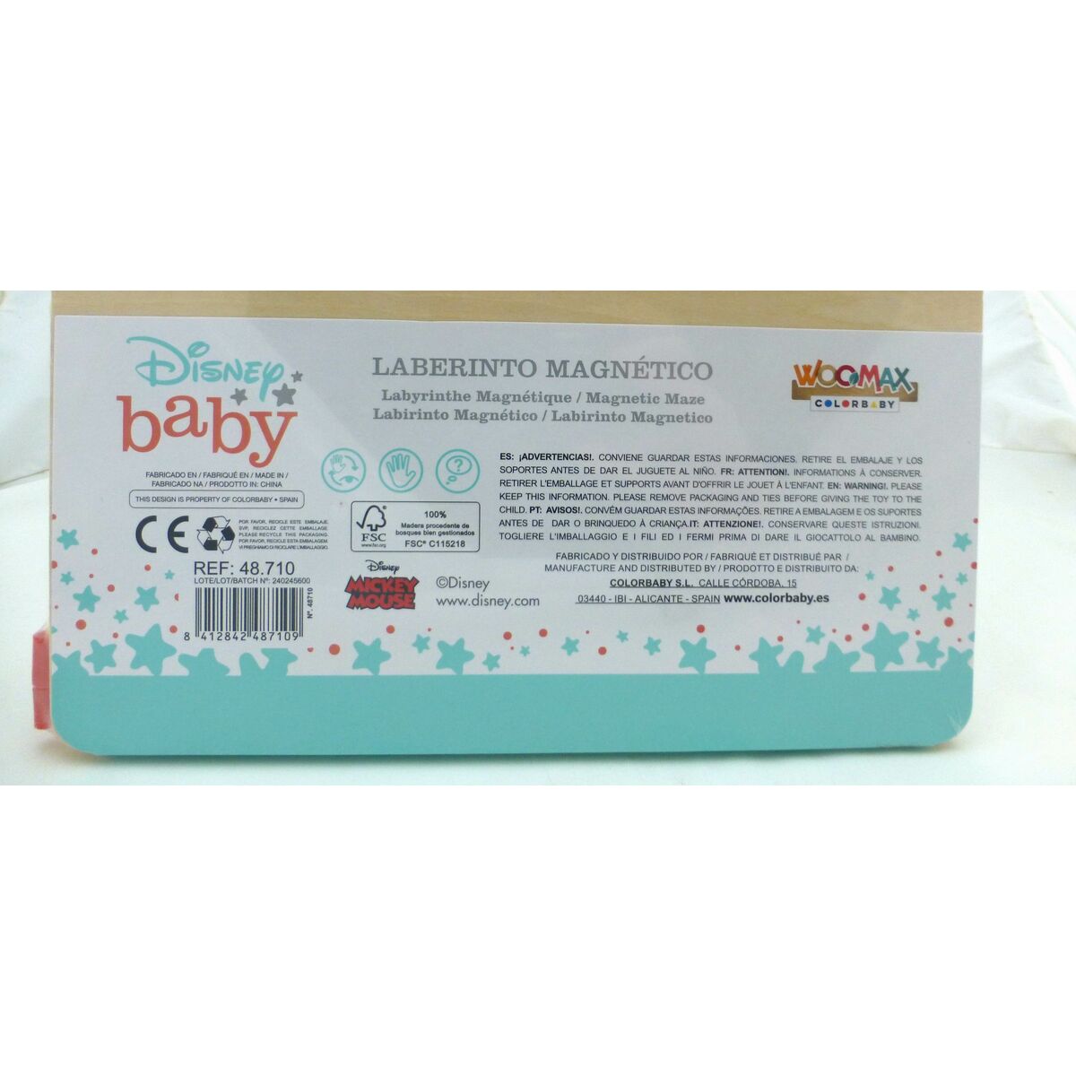 Jeu Labyrinthe Disney Bois 22,5 x 1,5 x 22,5 cm