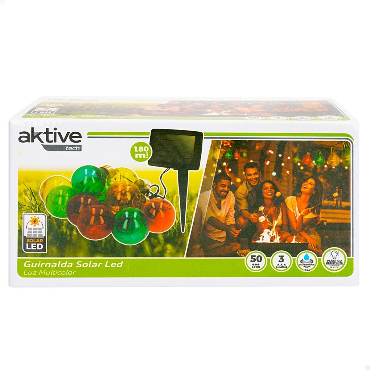 Guirlande de boules LED Aktive LED 160 x 1 x 5,8 cm (6 Unités)