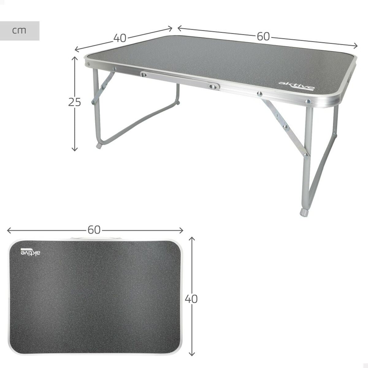 Table Piable Aktive 60 x 25 x 40 cm (6 Unités)