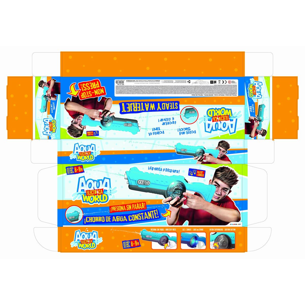 Pistolet à Eau Colorbaby 820 ml 55 x 19 x 8 cm (2 Unités)