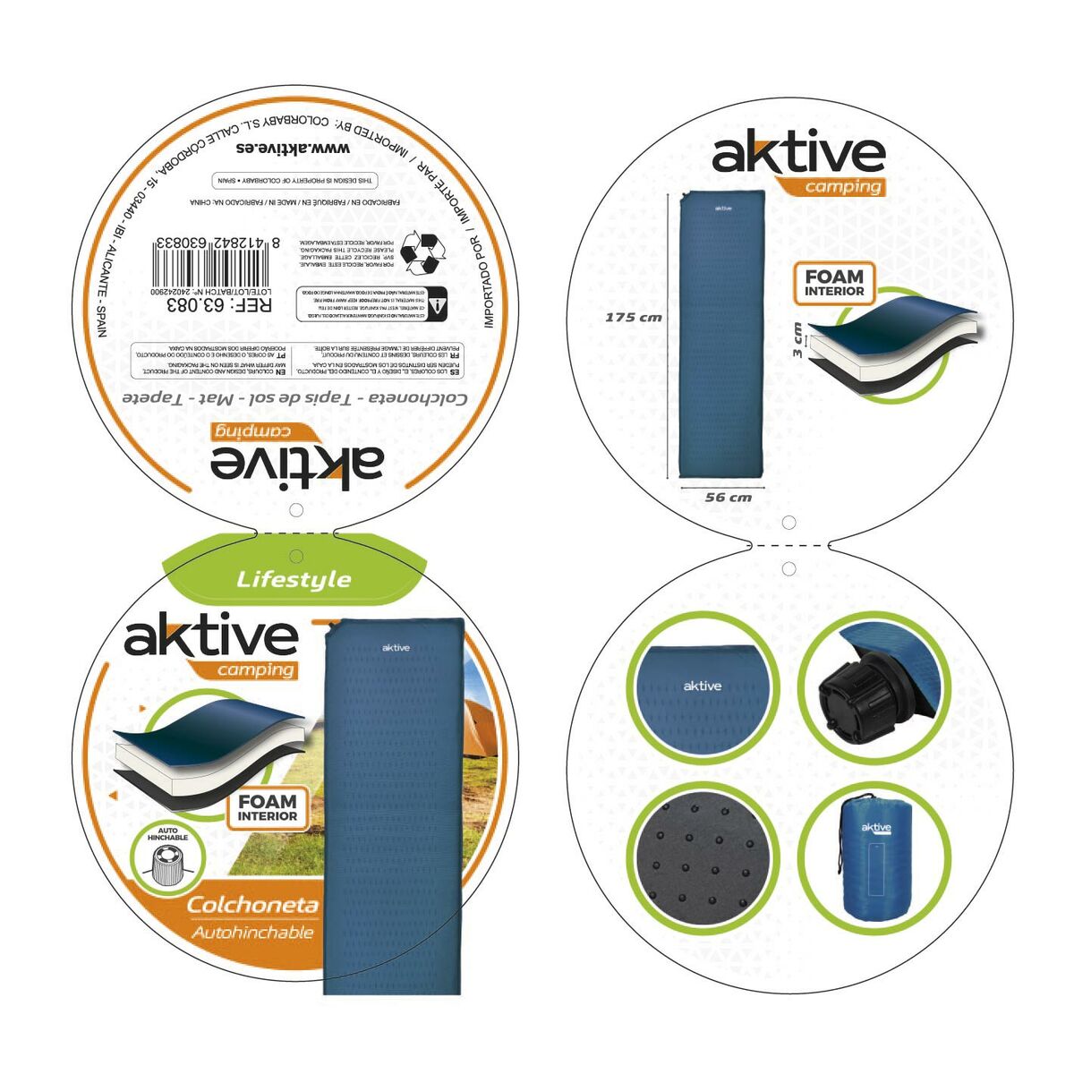 Tapis Aktive 175 x 3 x 56 cm