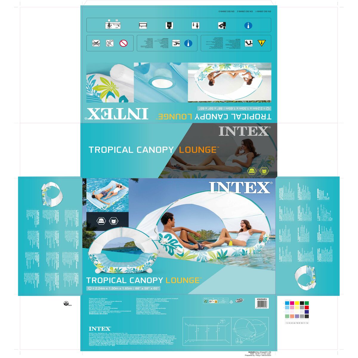 Matelas Gonflable Intex 224 x 165 x 150 cm (2 Unités)