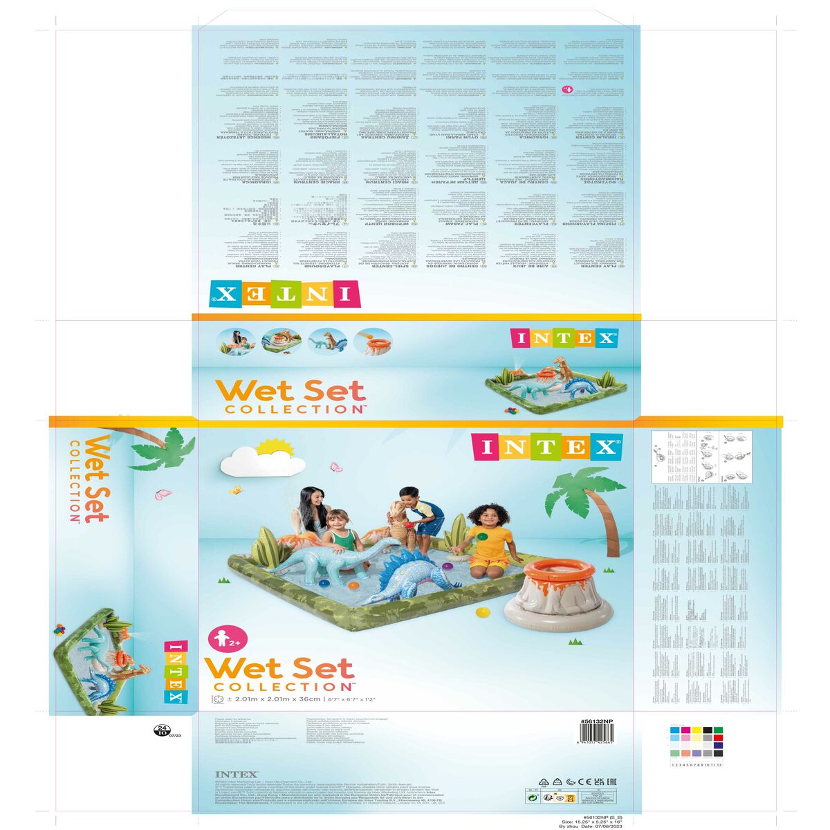 Jouet Arroseur Intex PVC 201 x 36 x 201 cm