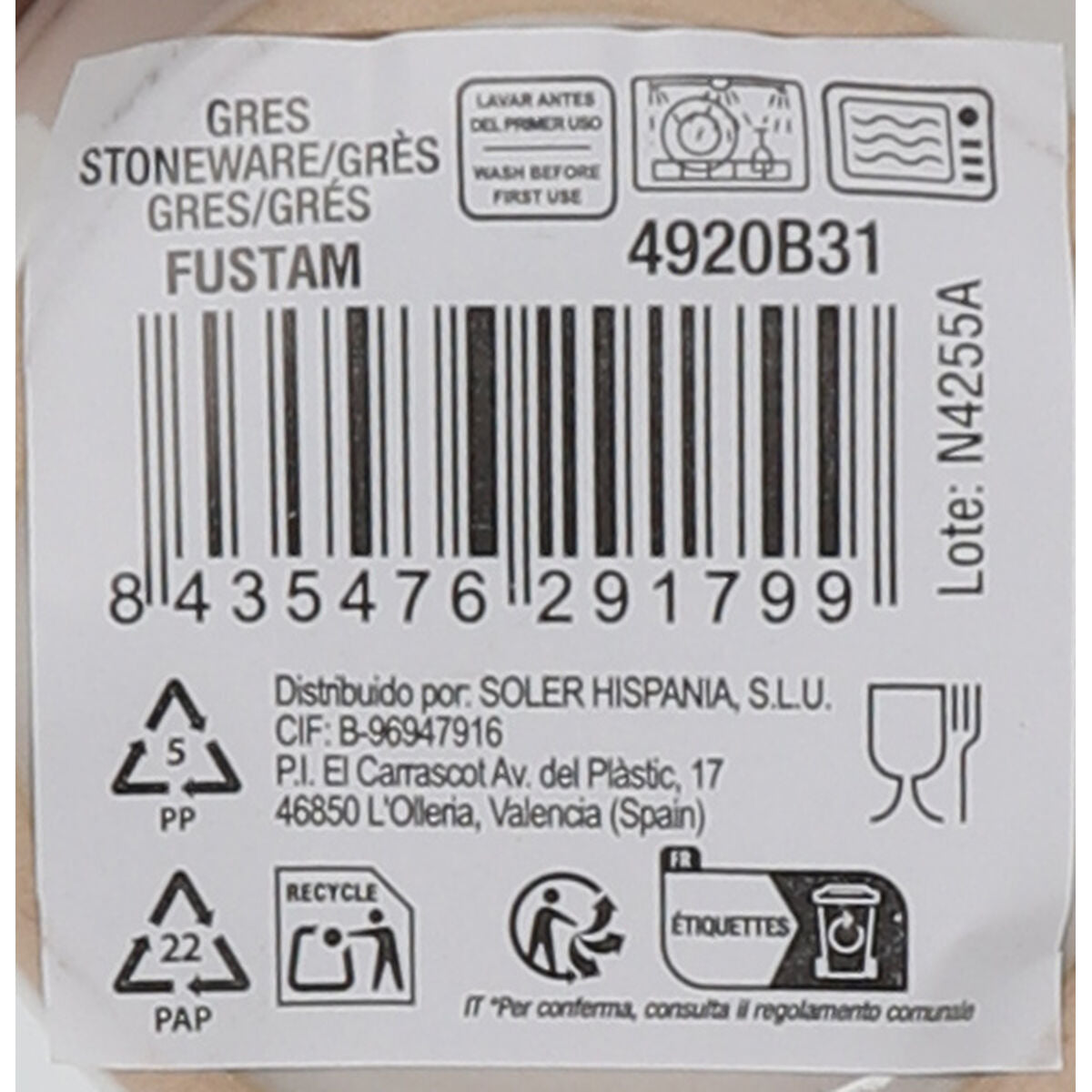 Tasse La Mediterránea Fustam 240 ml (48 Unités)