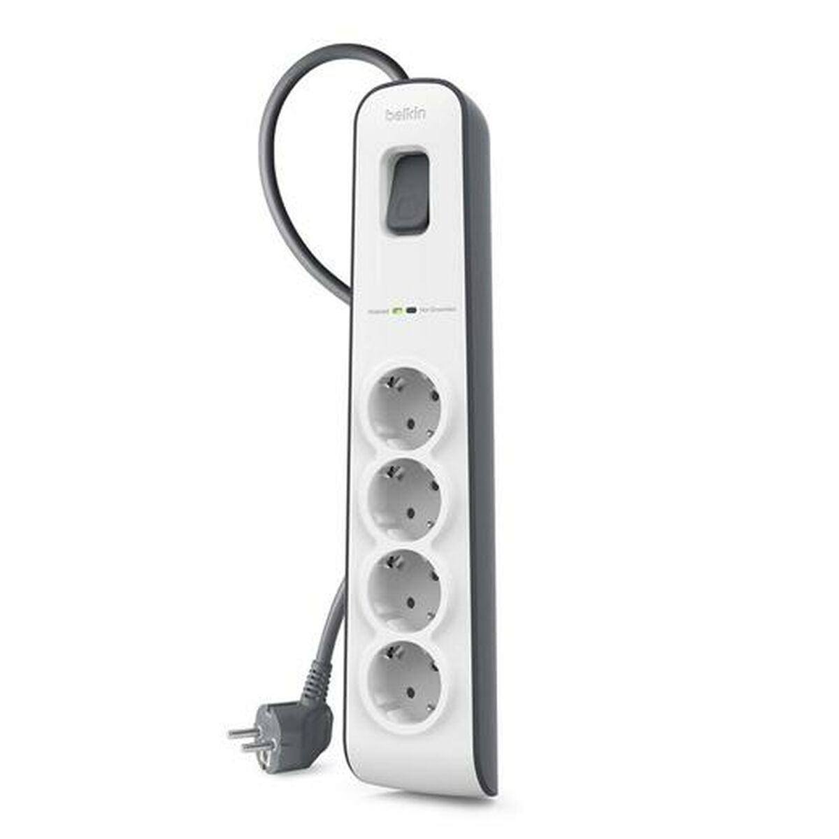 Rallonge 4 prises Schuko avec interrupteur Belkin (2 m)