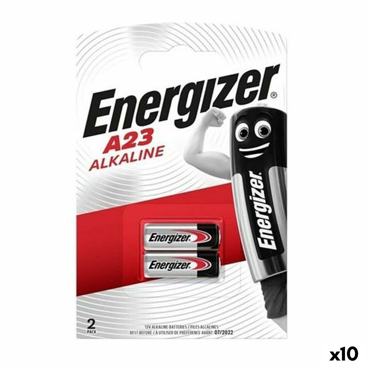 Batteries Energizer 12 V LR23A 2 Pièces (10 Unités)