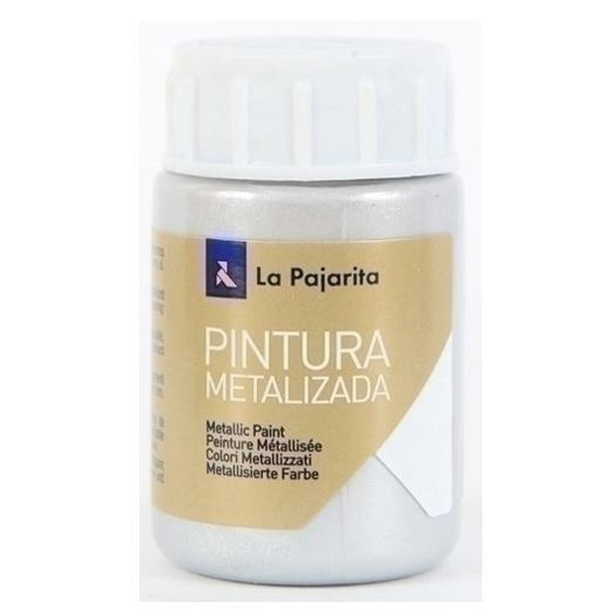 Peinture La Pajarita Argenté 35 ml (6 Unités)