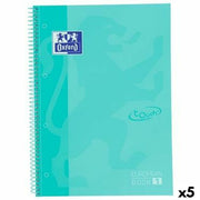 Cahier à Spirale Oxford TOUCH EUROPEANBOOK Menthe A4 80 Volets (5 Unités)