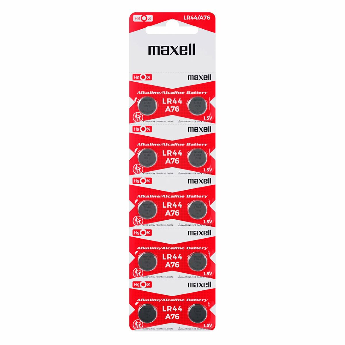 Batteries Maxell 19040800 1,5 V Piles Bouton (10 Unités)