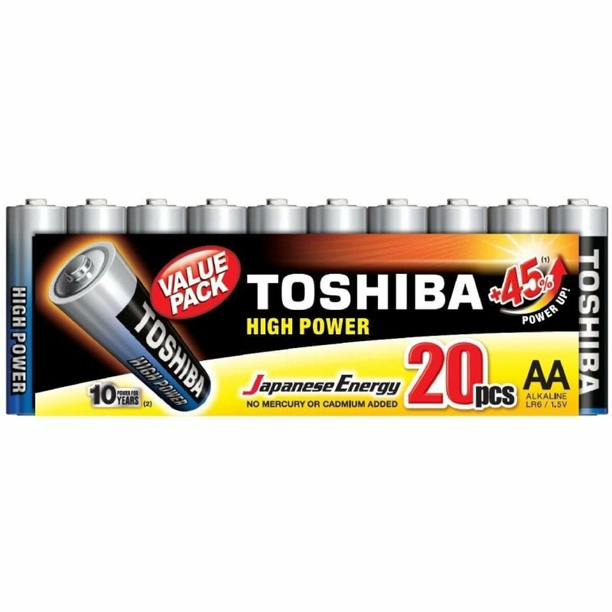 Batterie rechargeable Toshiba R6ATPACK20 1,5 V