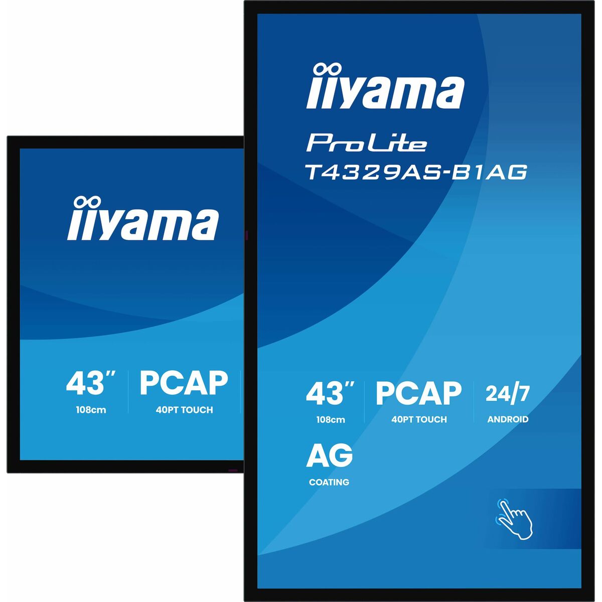 Moniteur Videowall Iiyama T4329AS-B1AG 4K Ultra HD 43"