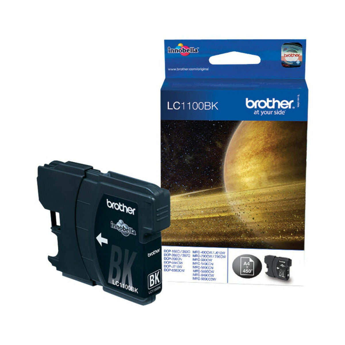 Cartouche d'encre originale Brother LC-1100BK  Black Ink Cartridge Noir