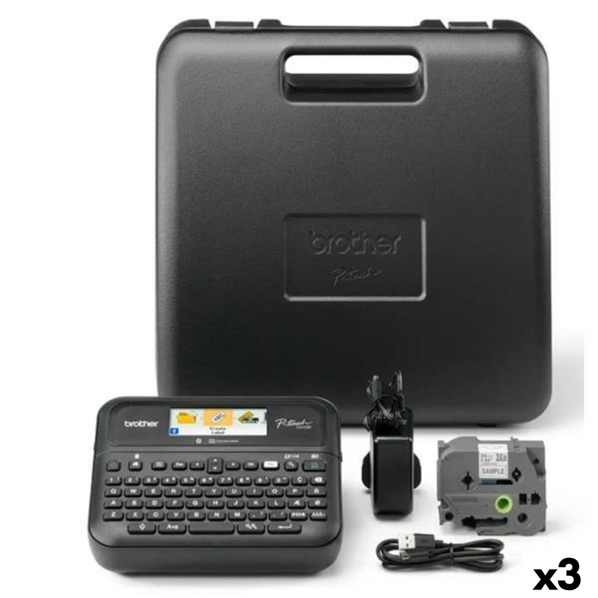 Etiqueteuse Electrique Brother PT-D610BVP Noir (3 Unités)