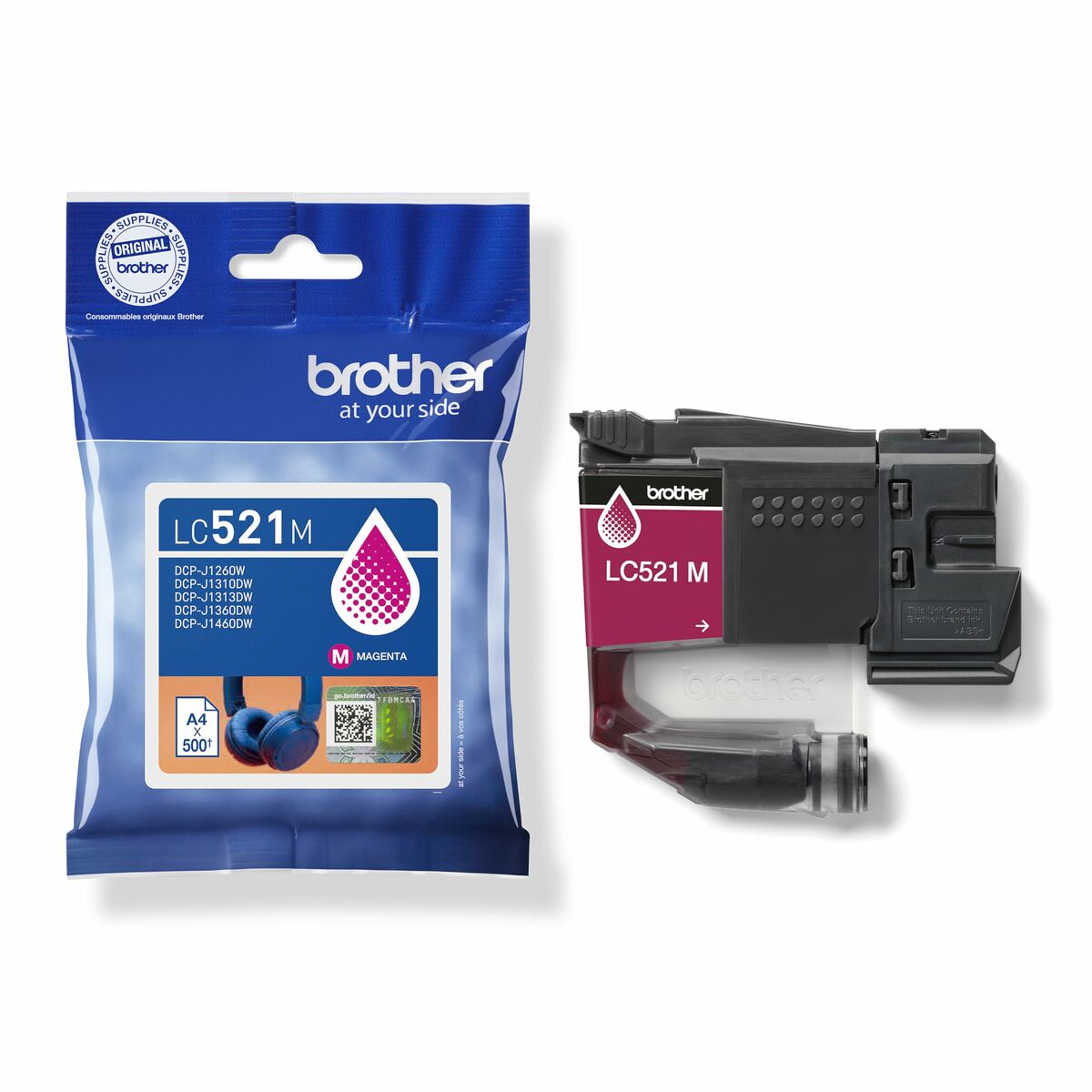 Cartouche d'encre originale Brother LC521M Magenta