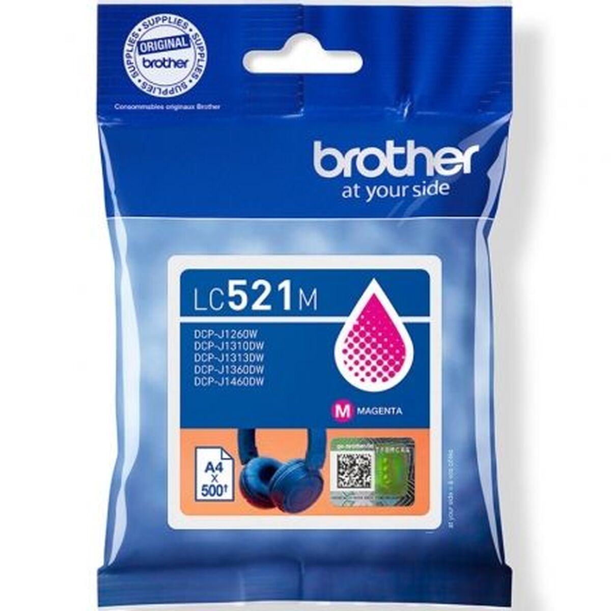 Cartouche d'encre originale Brother LC521M Magenta