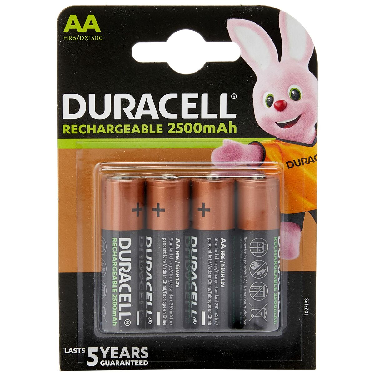 Piles Rechargeables DURACELL HR06 1,5 V