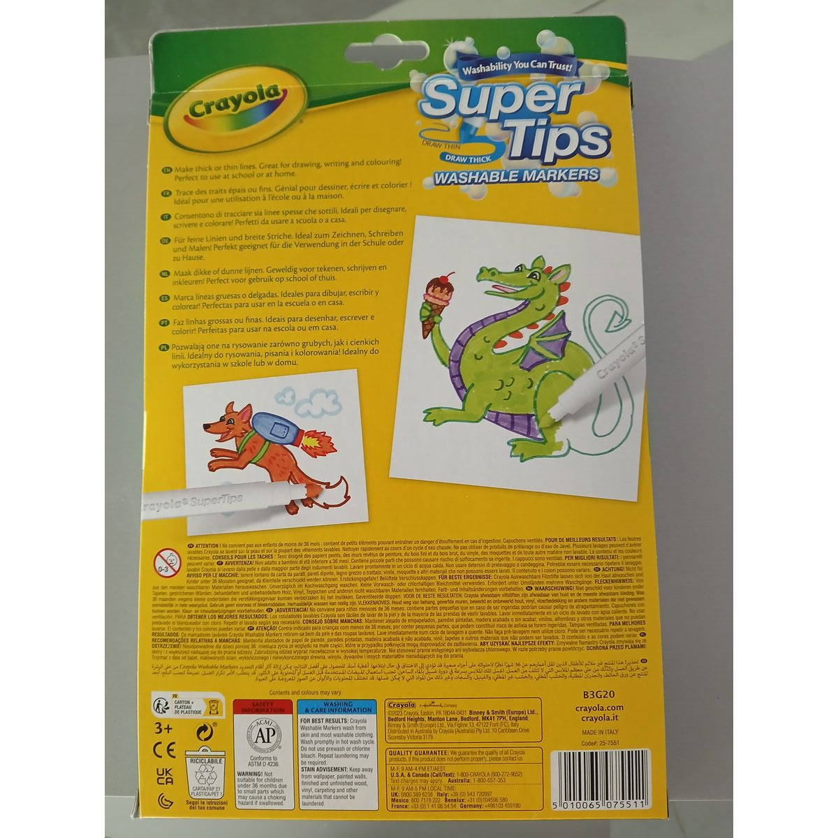 Feutres Crayola B01BF6F20K Lavable (24 uds)