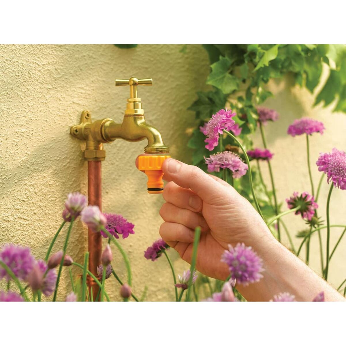 Connecteur de tuyau Hozelock 2184 1/2", 3/4" Extérieur Robinet