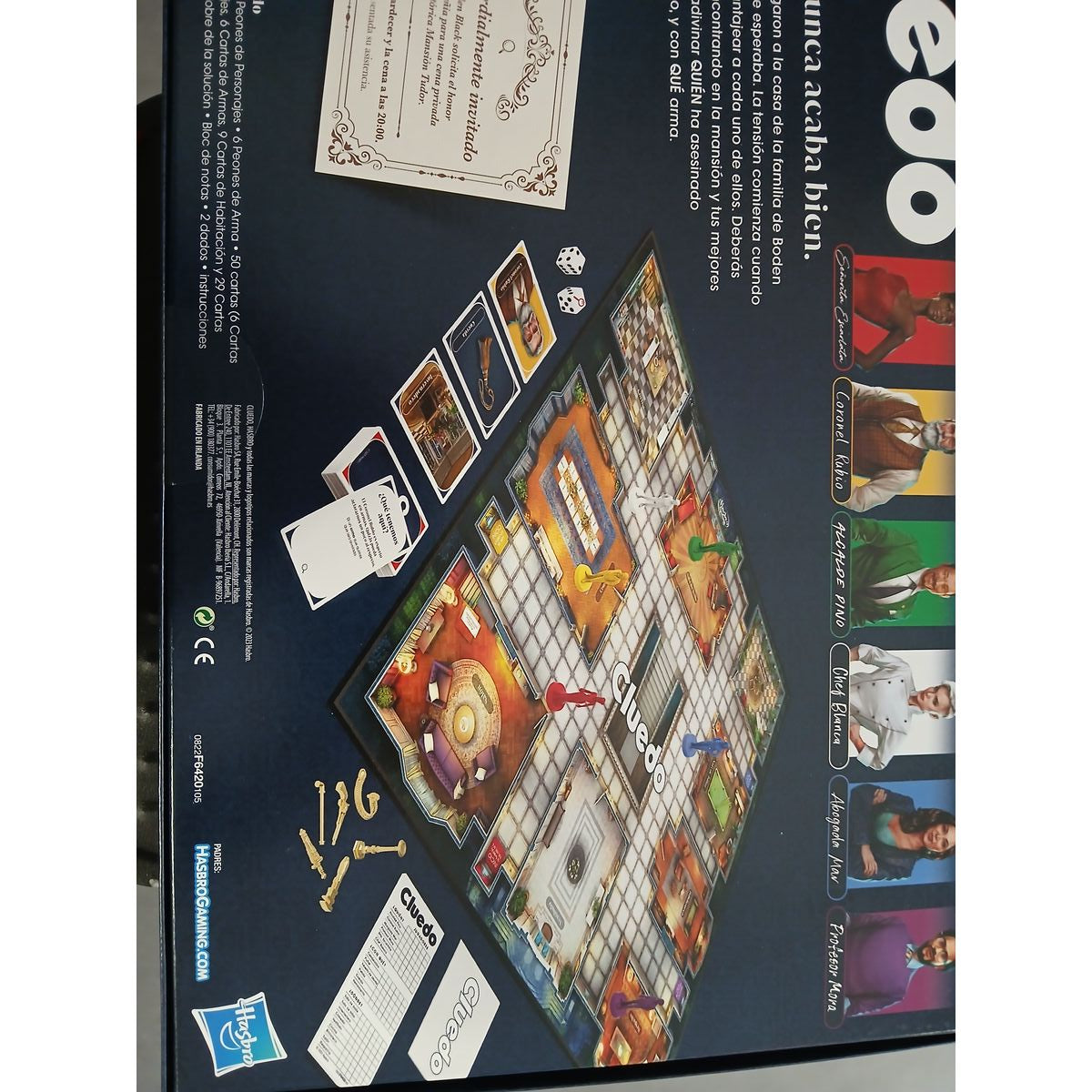 Fiches Hasbro Cluedo