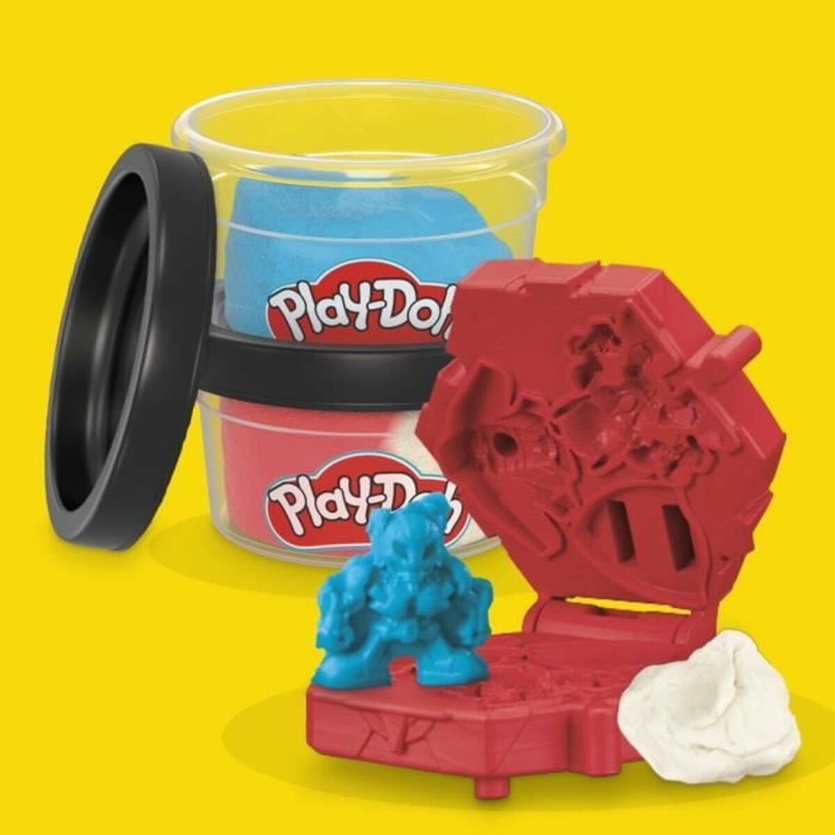 Pâte à modeler en argile Play-Doh Capitán América Set Stamper Shield Multicouleur