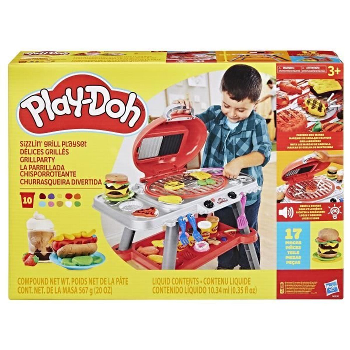 Pâte à modeler en argile Play-Doh Grilled Delights