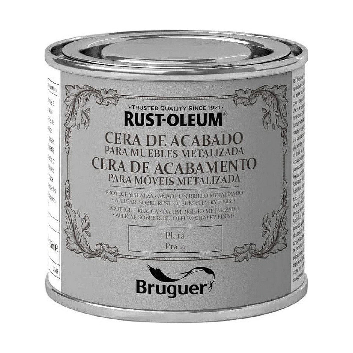 Cire pour bois Bruguer Argent 125 ml