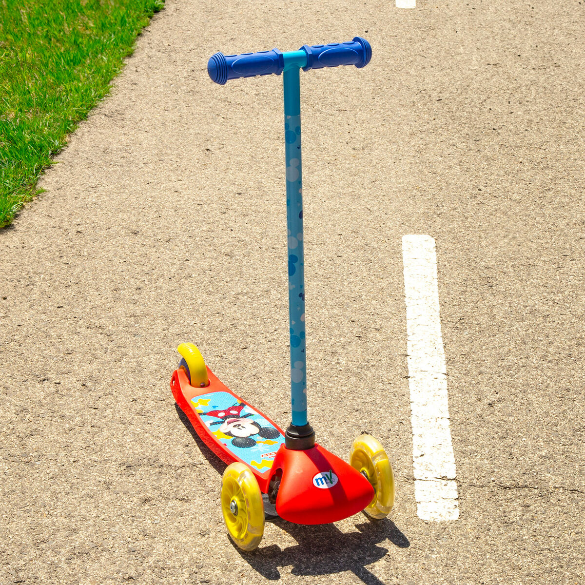 Scooter Mickey Mouse Caoutchouc Métal Plastique