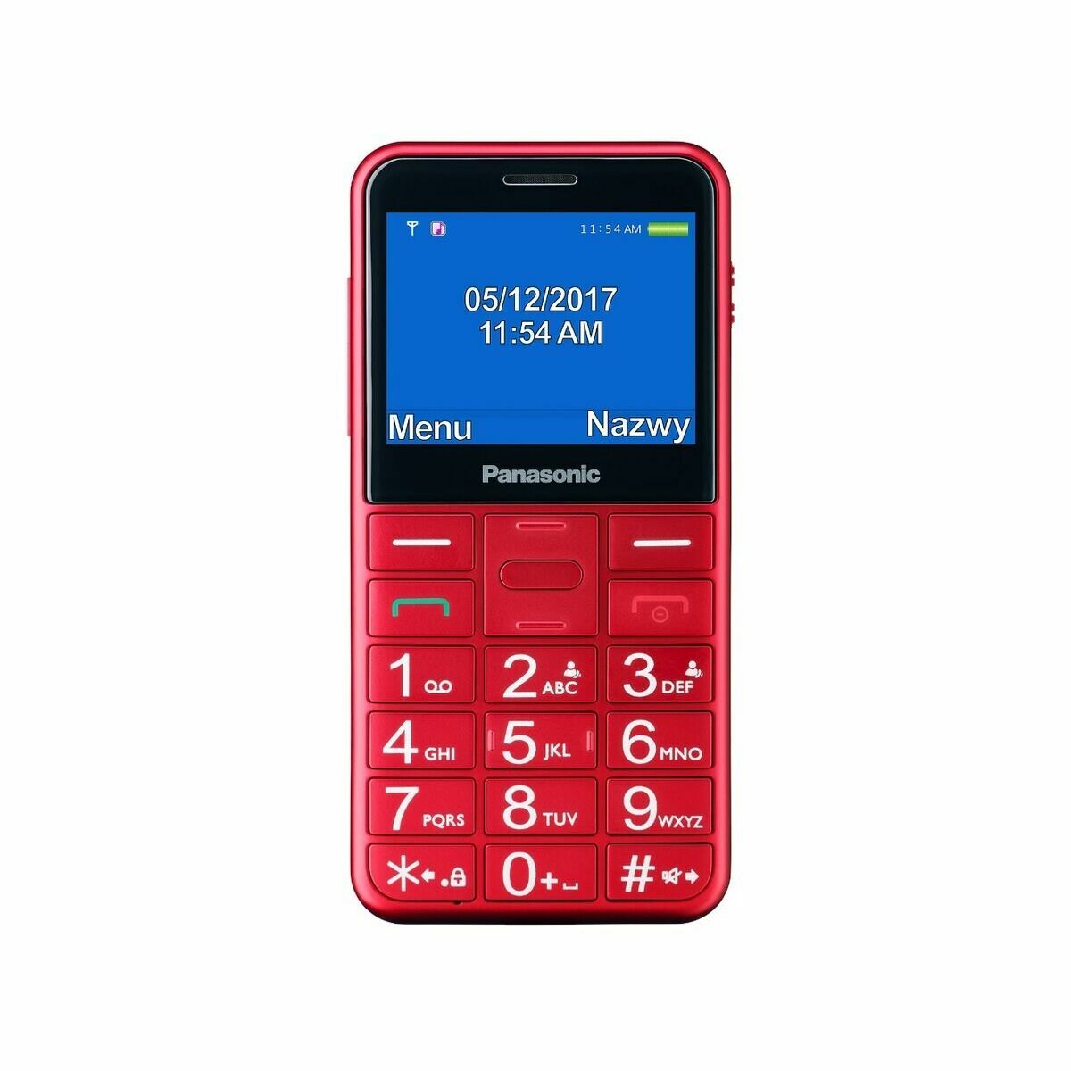 Téléphone portable pour personnes âgées Panasonic KX-TU155EXRN 2,4"