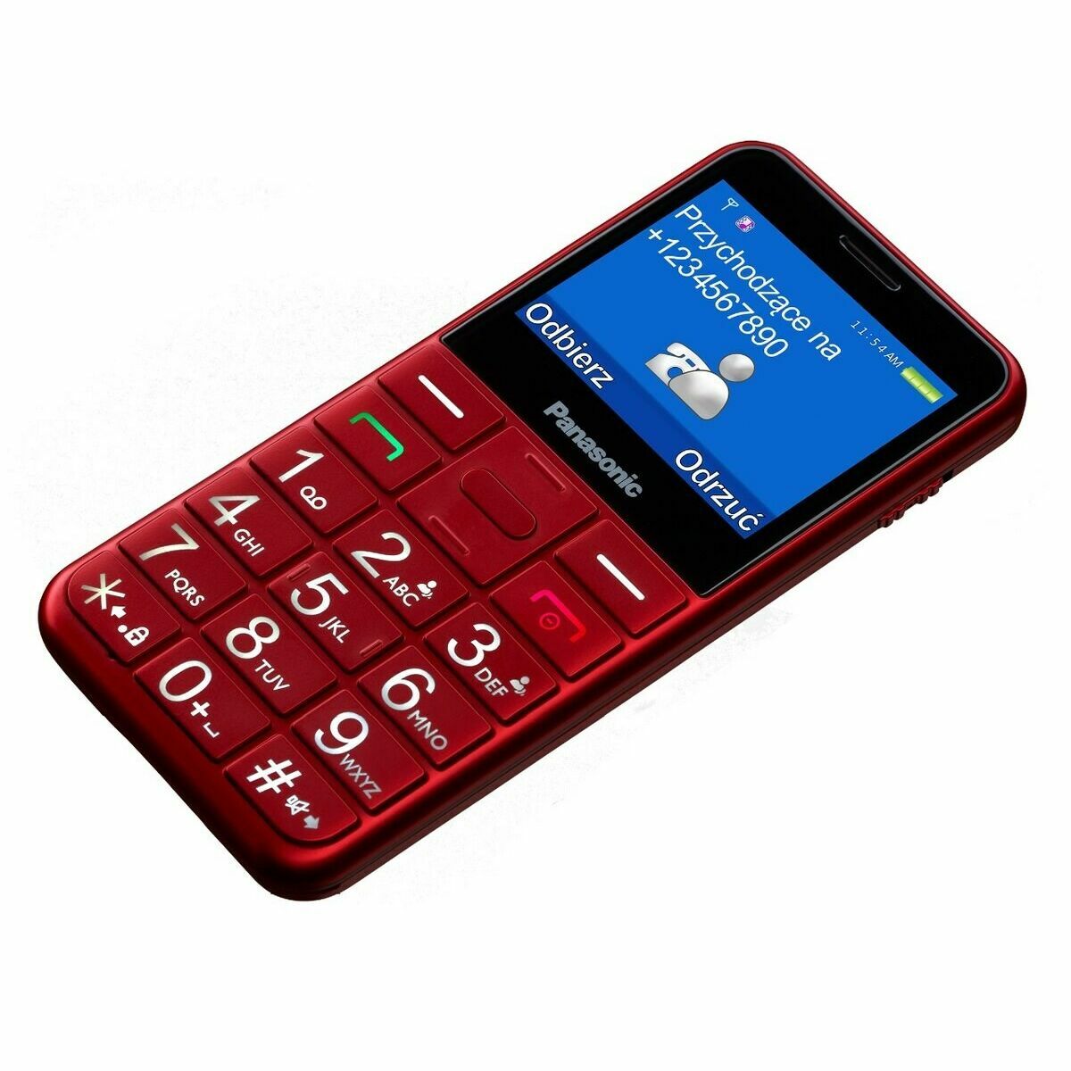 Téléphone portable pour personnes âgées Panasonic KX-TU155EXRN 2,4"