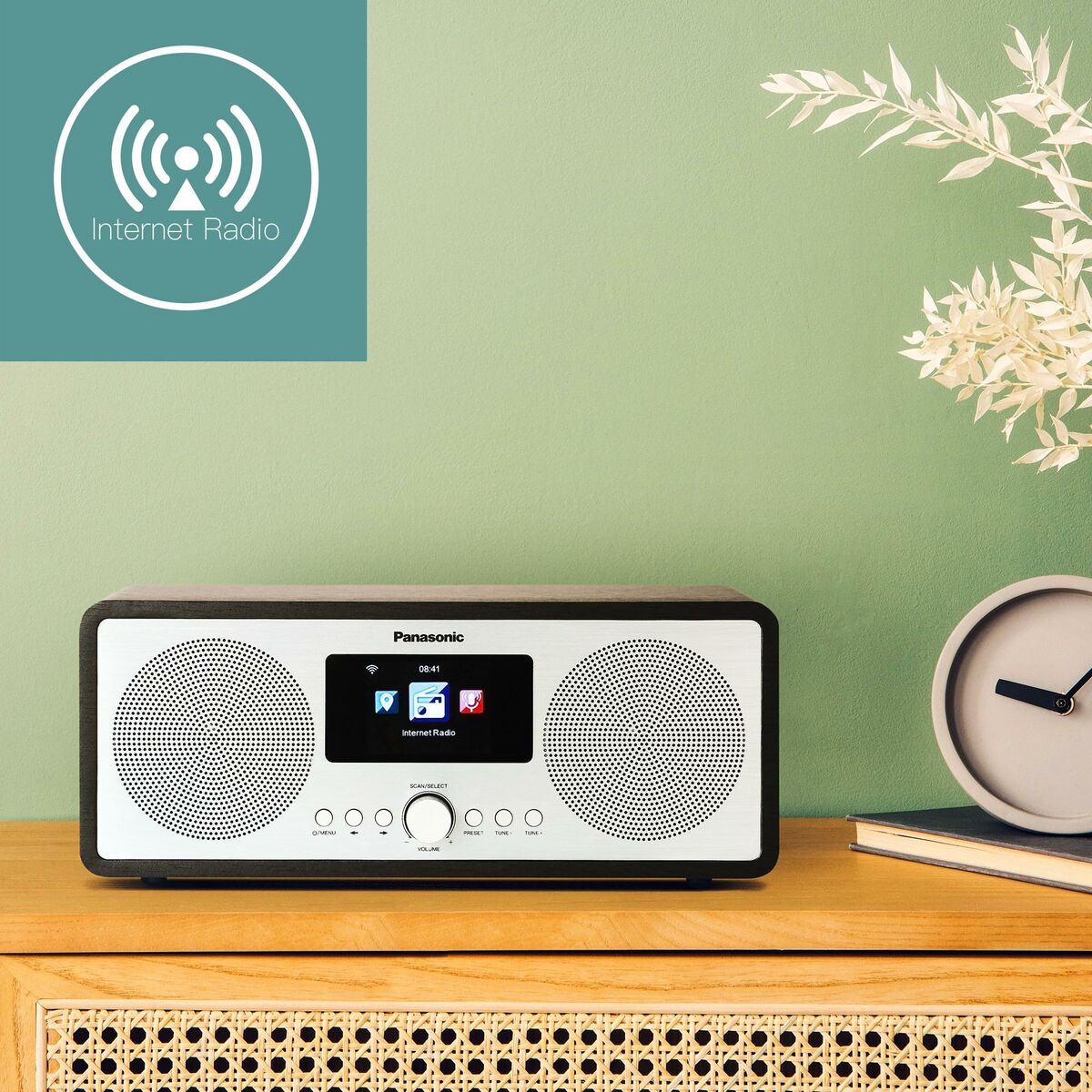 Radio Panasonic RFD40EGK     6W Noir FM Rétro