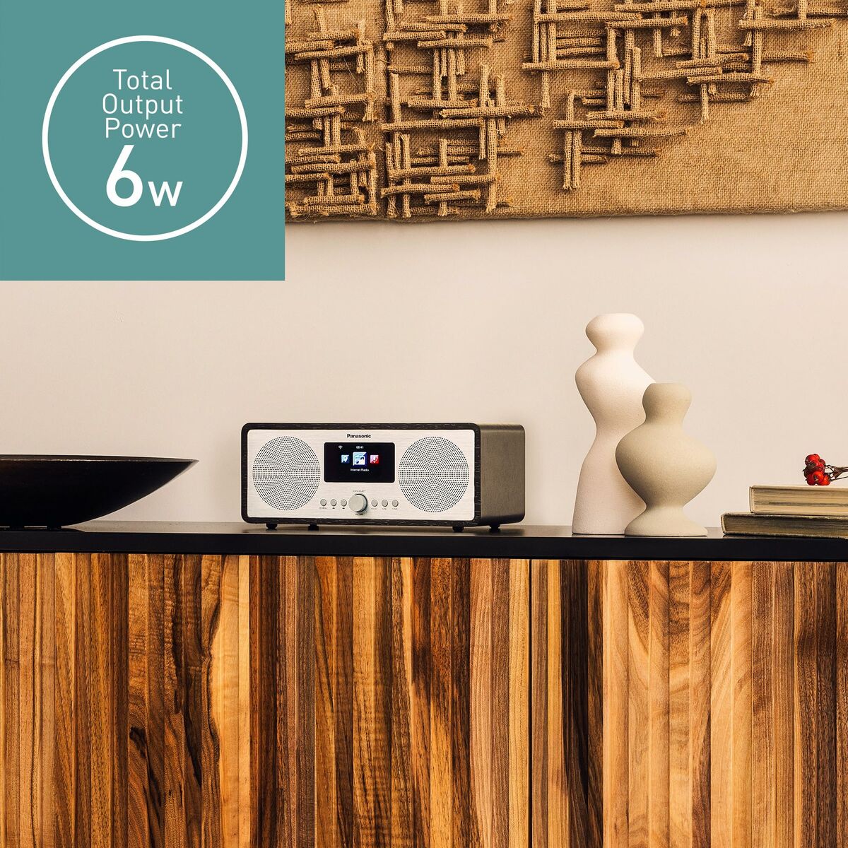 Radio Panasonic RFD40EGK     6W Noir FM Rétro